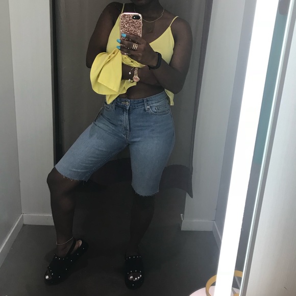 SOLD ‼️NWOT Ripped Jean Short - Picture 6 of 6